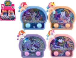 Jeu d’anneaux aquatique de poche licorne avec lumières, jouet pour enfants de poche