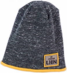 Bonnet pour bébé Nicol Prince Lion, gris chiné