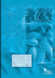 Cahier scolaire A4 lisse 20 feuilles bleu