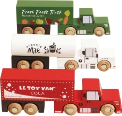 Le Toy Van ensemble de camions en bois pour enfants