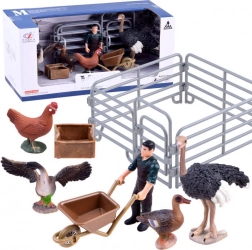 Set Ferme – figurines et enclos avec dindon – Collection