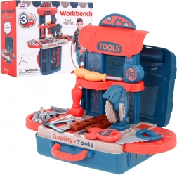 Ensemble d'outils 3-en-1 pour enfants avec valise, établi et table