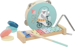 Vilac set musical en bois ourson, 5 pièces