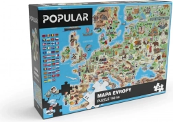 Puzzle populaire carte de l’Europe 160 pièces