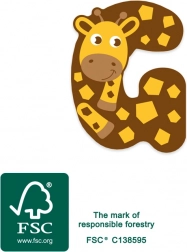 Petite Lettre G en bois Girafe Small Foot
