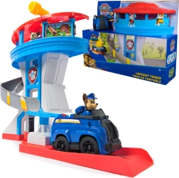 La Pat’ Patrouille tour de guet 51 cm avec toboggan, petite voiture et figurine de Chase