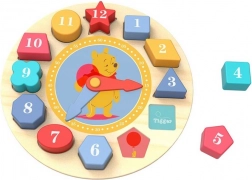 Horloge en bois avec motifs Disney