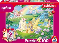 Puzzle Bayala : licornes magiques 100 pièces avec figurine SCHLEICH