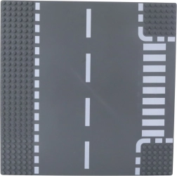 Plaque de construction route avec passage piéton 26 × 26 cm