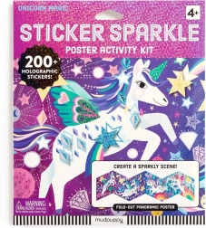 Set d’autocollants scintillants avec des Licornes magiques