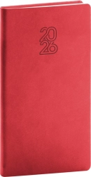 Agenda de poche 2026 rouge