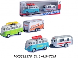 Minibus avec remorque