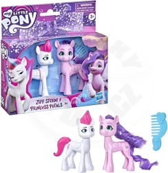 My Little Pony ensemble de poneys Zipp Storm et Princess Petals BFF Adventure