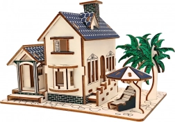 Woodcraft puzzle 3D en bois maison de plage