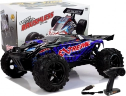 Voiture RC 1:18 tout‑terrain 4x4 bleue ENOZE, vitesse 45 km/h