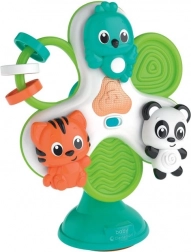 Mobile pour bébé avec animaux pour chaise haute avec ventouse