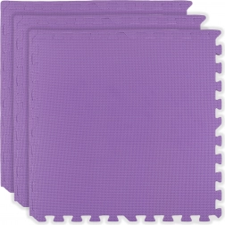 Humbi tapis de sol en mousse 180 × 60, grands puzzles en mousse imperméables, sûrs, 3 pcs, violet