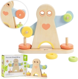 Balance d'équilibre en bois CLASSIC WORLD HERCULES, Montessori, 7 pièces