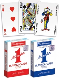 Cartes Waddingtons Numéro 1 Rouge/Bleu