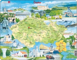 Puzzle Larsen monuments de la République tchèque 78 pièces