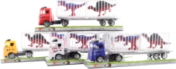 Camion de transport avec dinosaure à friction