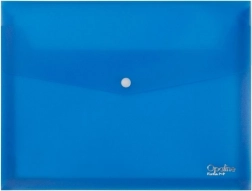Pochette enveloppe à bouton-pression A4 Opaline, bleue, lot de 5