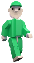 Seváček vert (grand et petit) – figurine pour le jeu de construction SEVA