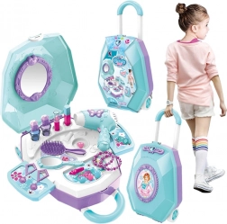 WOOPIE coiffeuse 2-en-1 salon de beauté en valise pour enfants