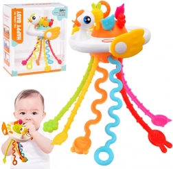 Jouet sensoriel et de dentition en forme de cygne pour bébés