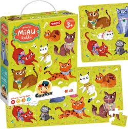 Puzzle CzuCzu MIAU chatons 40 pièces