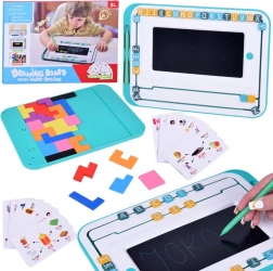 Ensemble éducatif 3-en-1 tablette LCD et cartes pour l’apprentissage de l’anglais