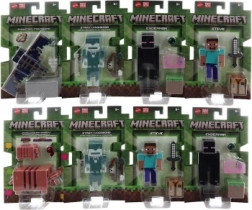 Figurine Minecraft 8 cm avec pièce de portail