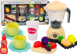 Mixeur électrique pour enfants avec lumières et sons – set avec fruits à découper