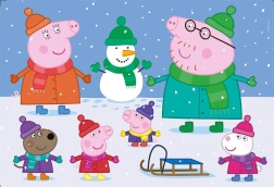 Puzzle Peppa Pig Hiver MAXI 104 pièces
