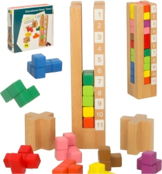Puzzle éducatif en bois Montessori Coloré