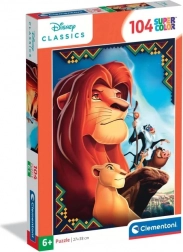 Clementoni puzzle 104 Super Color – Le Roi Lion