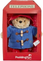 Ourson en peluche PADDINGTON dans une cabine téléphonique Rainbow Designs