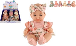 Poupée bébé avec corps en plastique rigide 26 cm – assortiment de tenues, lot de 6