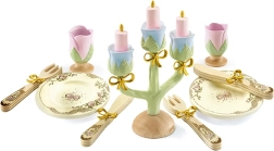 DJECO festin pour princesses – set de dîner en bois