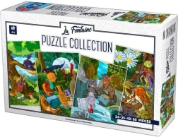 Puzzle Fables de La Fontaine 4-en-1 (24, 35, 48, 60 pièces)