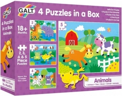 Puzzle animaux 4-en-1 (2, 3, 4, 5 pièces) GALT