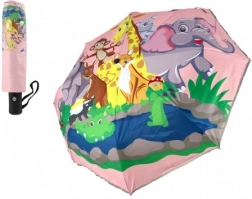 Parapluie pliable pour enfants Animaux avec mécanisme à ouverture automatique