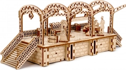 Puzzle 3D en bois WOODEN CITY gare ferroviaire, 175 pièces