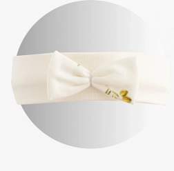 Bandeau enfant en coton biologique New Baby Olives