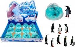 Slime avec un pingouin dans un glacier