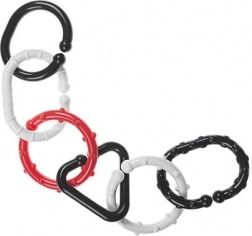 Anneaux de liaison noir et blanc pour bébés