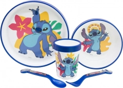 Set de repas pour enfants 5-en-1 avec motif Stitch