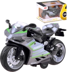 modèle métallique de moto avec mécanisme à remonter – C