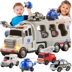 Transporteur de secours Woopie avec lumières et sons, 5 pièces