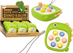 Jeu interactif avec des lettres - Dinosaure vert